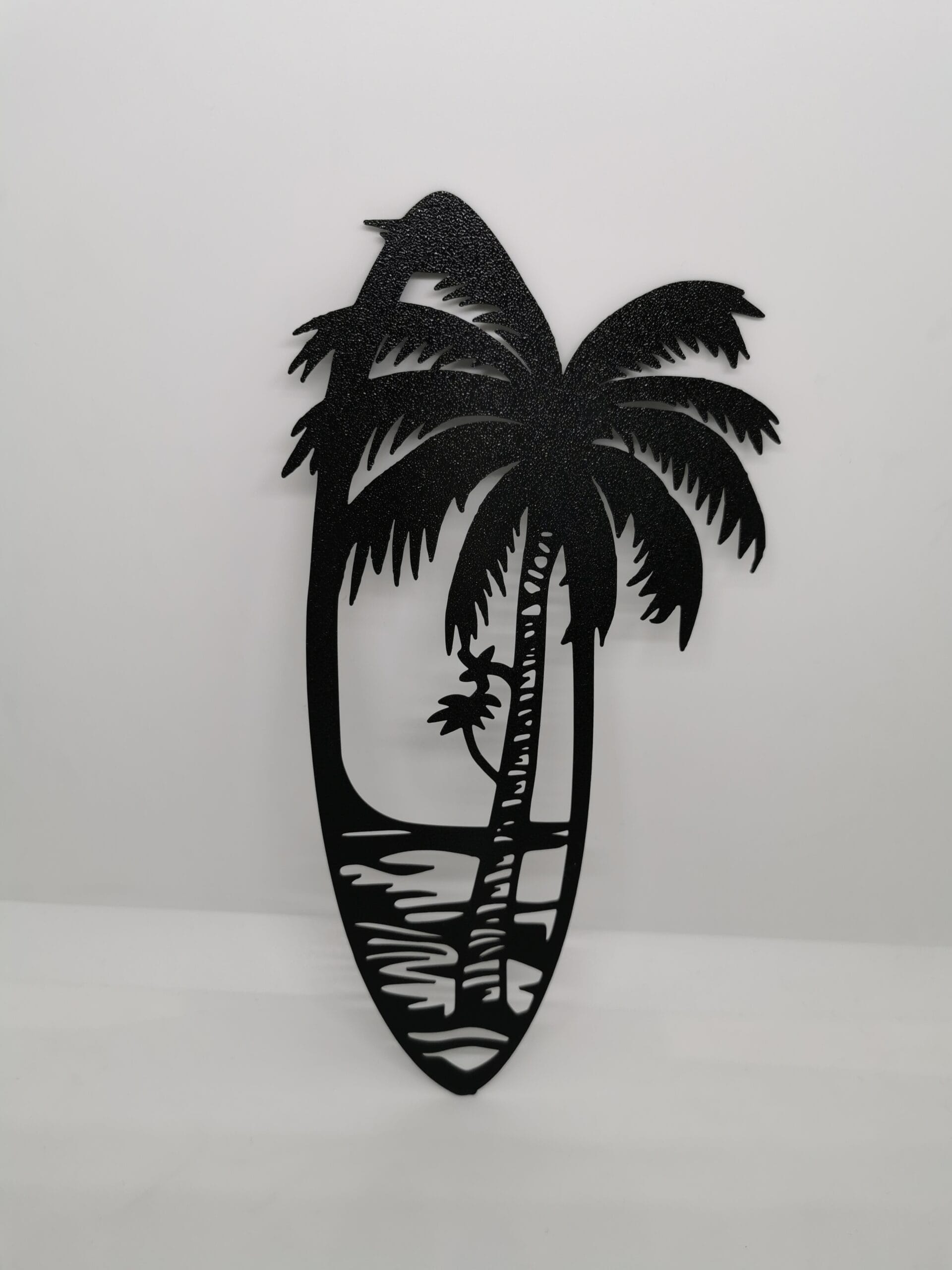 Surfboard Beach Design Wall Art, Unique 3D Printed Surf Decor for Coastal Living Rooms, Ideal Surf Lover Gift