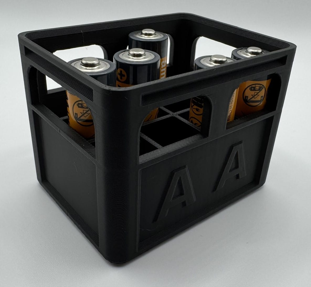 Battery Storage: Functional Stackable Crate, Custom 3D Printed for AA/AAA/9V - Unique Gift for Gadget Enthusiasts - Image 5