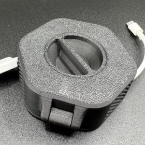 Cable Tidy: Portable 3D Printed Cable Spool, Neat Cord Organizer for Travel, Unique Gift for Gadget Enthusiasts