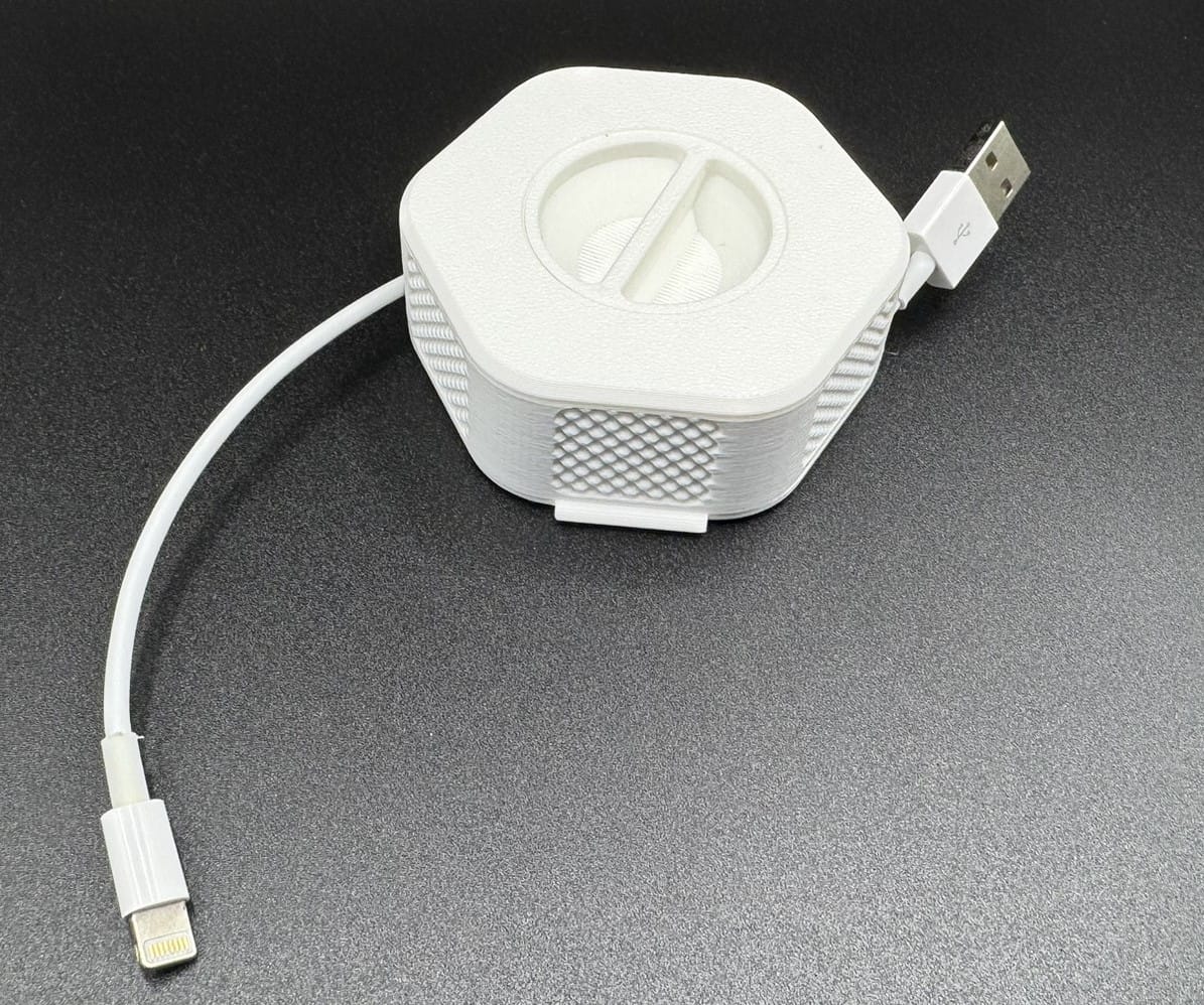 Cable Tidy: Portable 3D Printed Cable Spool, Neat Cord Organizer for Travel, Unique Gift for Gadget Enthusiasts - Image 7
