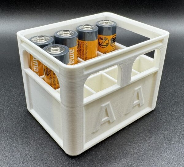 Battery Storage: Functional Stackable Crate, Custom 3D Printed for AA/AAA/9V - Unique Gift for Gadget Enthusiasts - Image 2