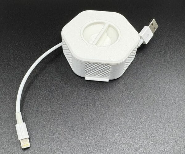 Cable Tidy: Portable 3D Printed Cable Spool, Neat Cord Organizer for Travel, Unique Gift for Gadget Enthusiasts - Image 7
